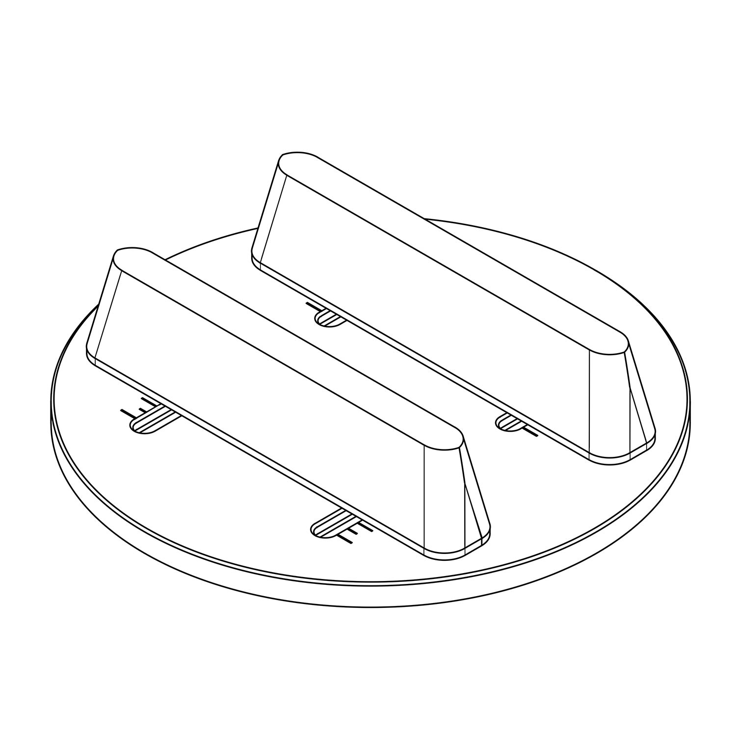 Wheelstopper Vorderradfixierung