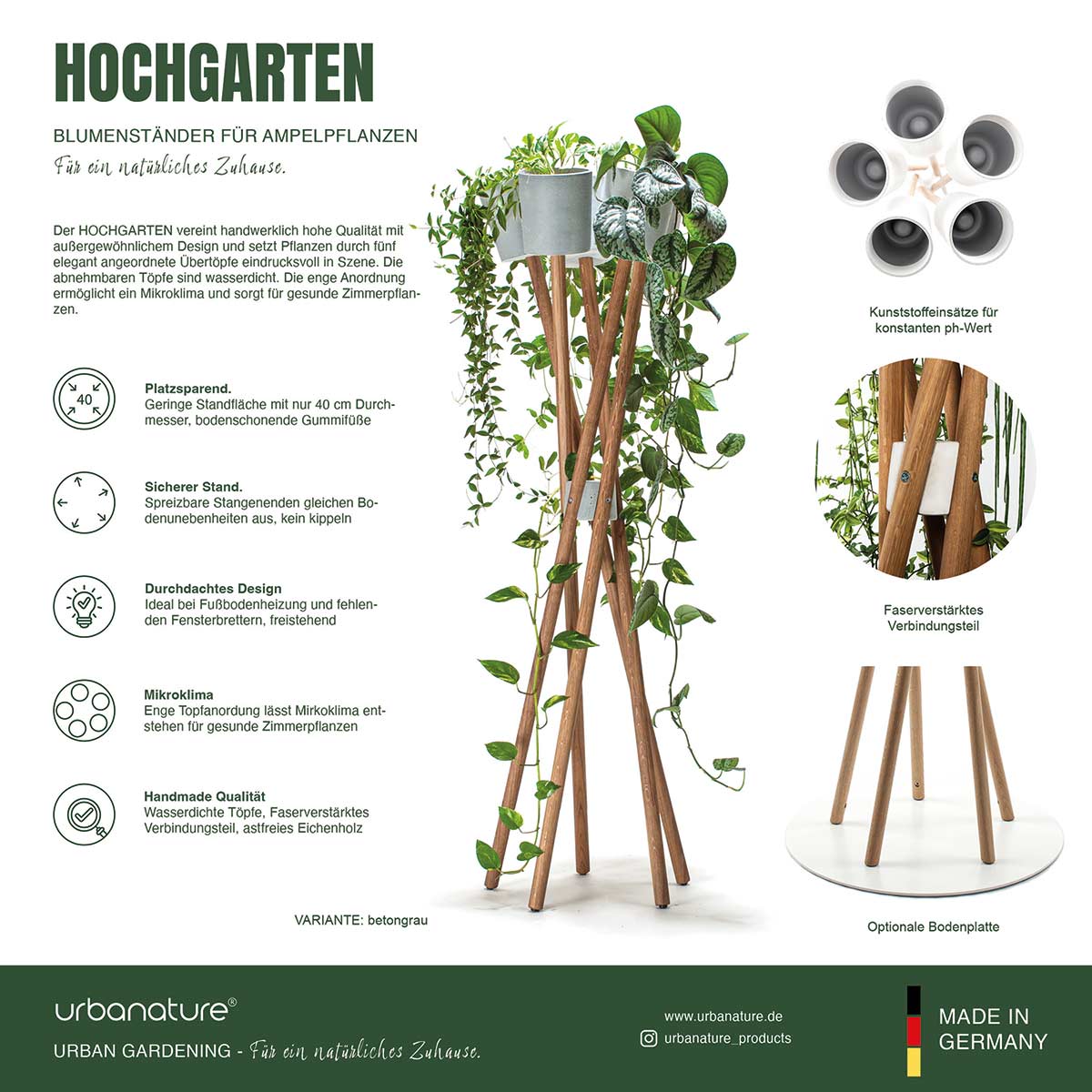 Blumenständer Hochgarten Produkt Info