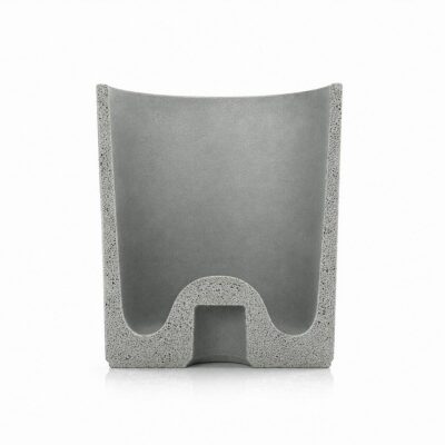 Replacement pot, Hochgarten, concrete grey, cross-section, rod holder