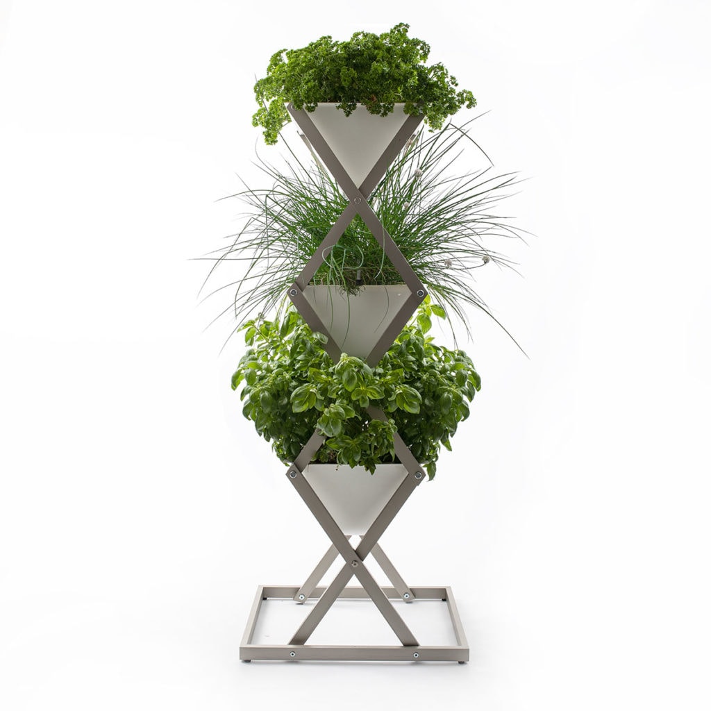 Hochbeet aus Aluminium, Vertikales Kräuterbeet