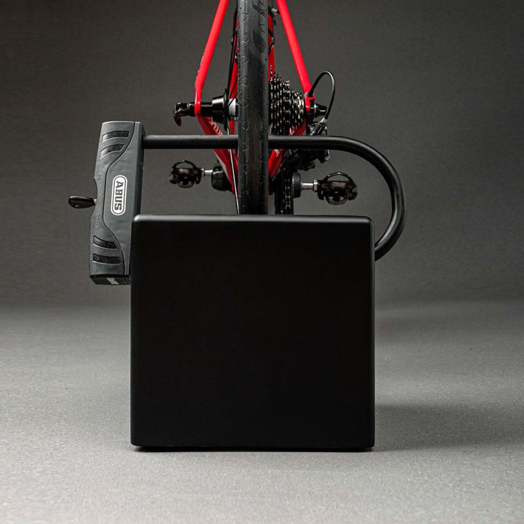 Quadrat Mit Sicherung Schwarz Rennrad