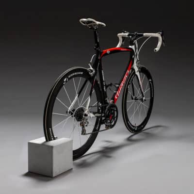 concrete bicycle stand