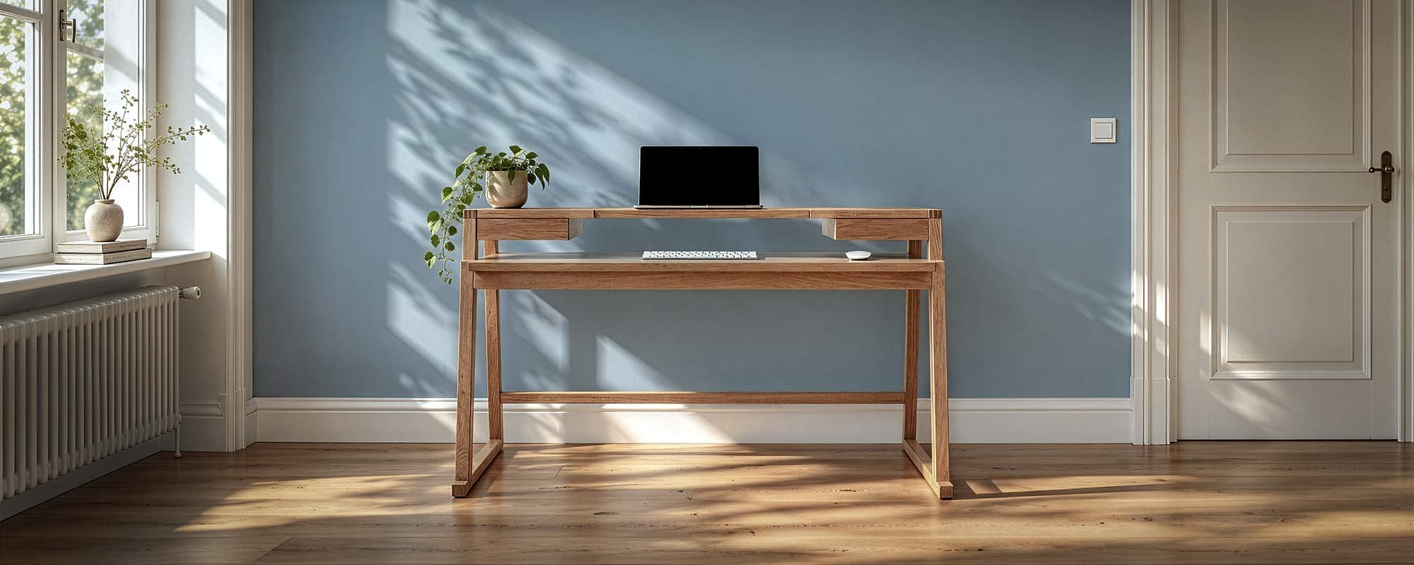 Urban Desk Ausziehbarer Schreibtisch Im Wohnzimmer