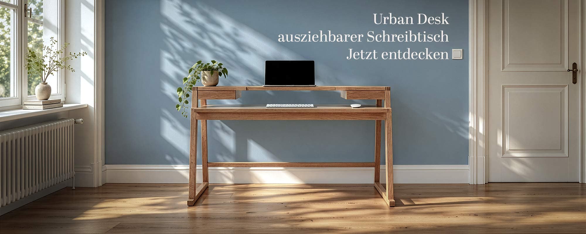 Urban Desk Klappbarer Schreibtisch Im Wohnzimmer