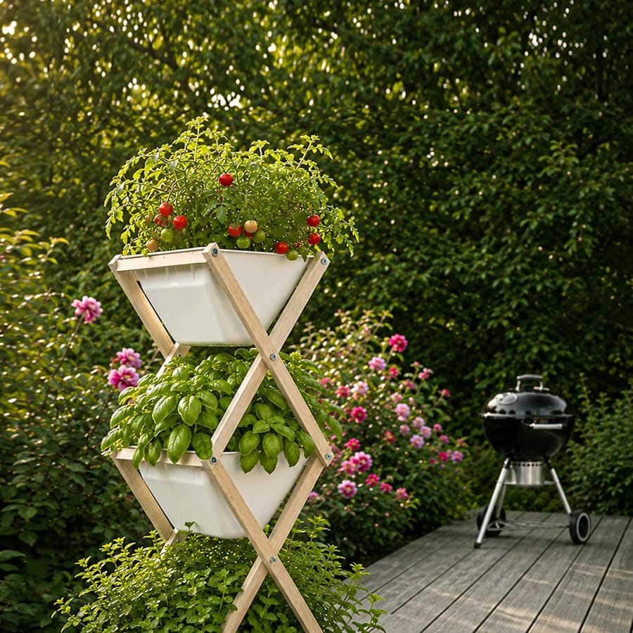 Urban Gardening Hochbeet Terrasse