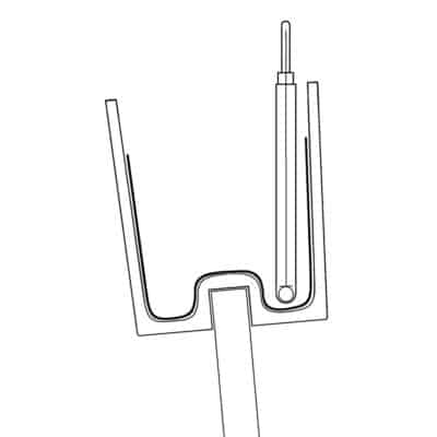 cachepot with inset an water level indicator