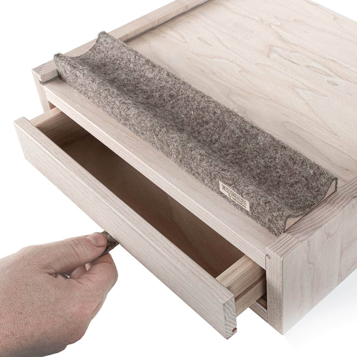 Wandkonsole Mit Schublade Esche Weiß